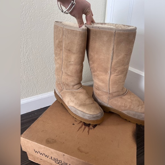 Tall Ugg boots - sand - w9 - Picture 1 of 12